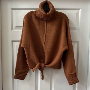Wishlist Women's Tan Turtleneck Sweater